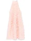 Jil Sander Ruffle Sleeveless Dress In Rosa