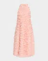 Jil Sander Ruffle Sleeveless Dress In Confetti