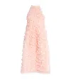 Jil Sander Ruffled Halterneck Mini Dress In Pink
