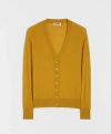 Jil Sander Saffron Cashmere Wool Sweaters In Yellow