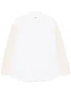 Jil Sander Samtrock Im Patchwork-look In Weiss