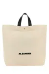 Jil Sander Leather Handles Canvas Tote