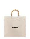 Jil Sander Sand Canvas Handbag In Beige