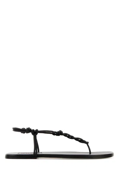Jil Sander Sandal In Black