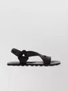 Jil Sander Crisscross Strap Sandal With Durable Rubber Sole