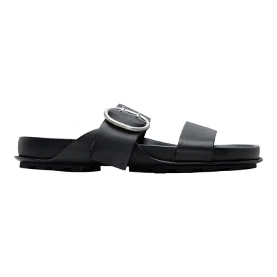 Jil Sander Sandal Semi-shiny Calf Leather In Multi