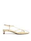 Jil Sander Strappy Leather Sandals In White