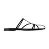 Jil Sander Round-toe Flat Sandals In Black
