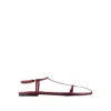 JIL SANDER SANDALS - LEATHER - RED