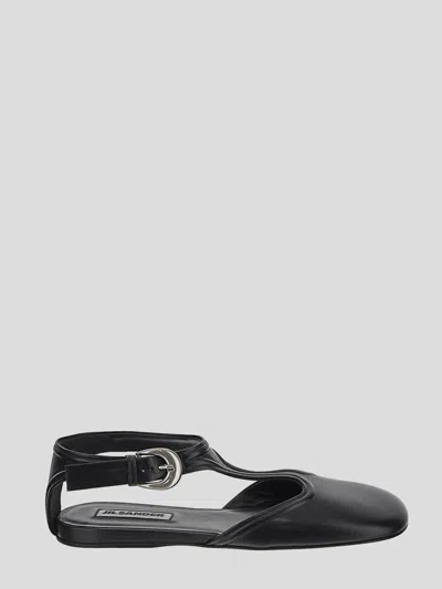 Jil Sander Sandals In Black