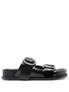 Jil Sander Sandali Con Fibbia In Black