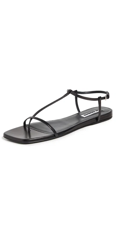 JIL SANDER SANDALS BLACK