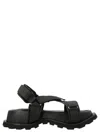 Jil Sander Open Toe Chunky Hiking Sandals In Green