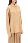 Jil Sander Satin-finish Panelled Shirt In Multi