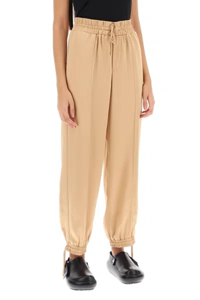 JIL SANDER SATIN DRAWSTRING PANTS