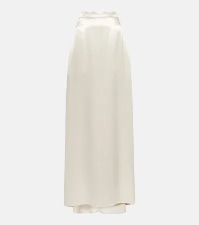 Jil Sander A-line Flared Midi Skirt In Neutrals