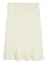 Jil Sander High Waist Flared Midi Skirt