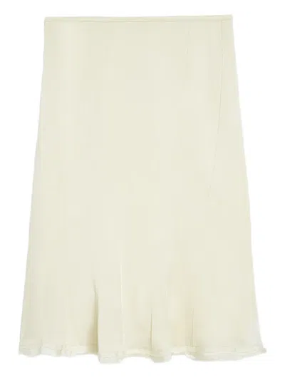 JIL SANDER SATIN MINI SKIRT