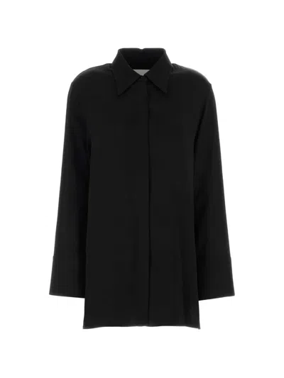 Jil Sander Satin Oversize Shirt In Pattern