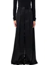 Jil Sander Black Viscose Pants In Black