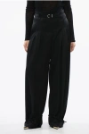 Jil Sander Satin Pants With Lace-up Hems