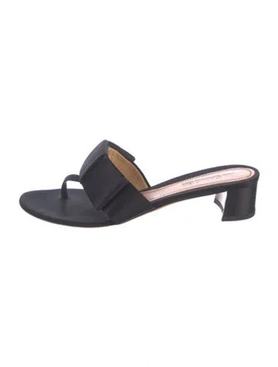 Pre-owned Jil Sander Satin Sandals In Blue