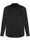Jil Sander Shirt With Pointed Collar In Black