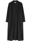 Jil Sander Satin Shirt Dress In Black