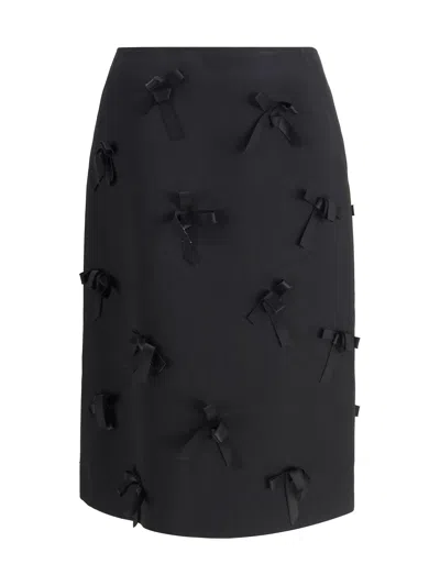 Jil Sander Satin Skirt With Bows