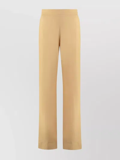 JIL SANDER SATIN TROUSERS ELASTIC WAISTBAND