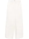 Jil Sander Concealed Fastening Trousers In White