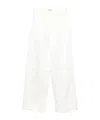 Jil Sander Cargo Trousers In White