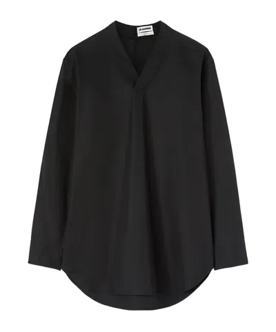 Jil Sander Saturday P.m. Cotton Shirt In Black