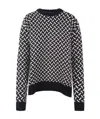 Jil Sander Scarf-detail Wool Jumper In Black