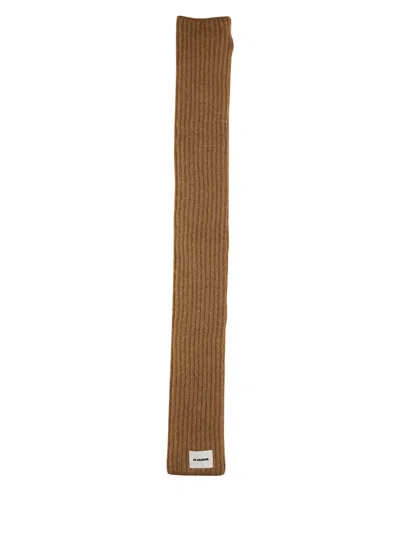 JIL SANDER SCARF WITH LOGO