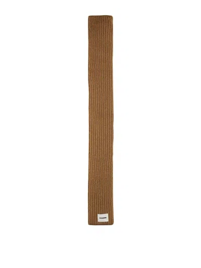 JIL SANDER SCARF WITH LOGO
