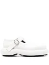 Jil Sander Scarpe Leather Loafers In White