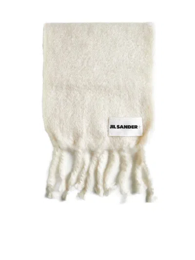 Jil Sander Scarf In White