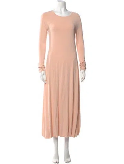 Pre-owned Jil Sander Scoop Neck Long Dress W/ Tags In Neutral