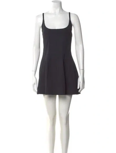 Pre-owned Jil Sander Scoop Neck Mini Dress In Black