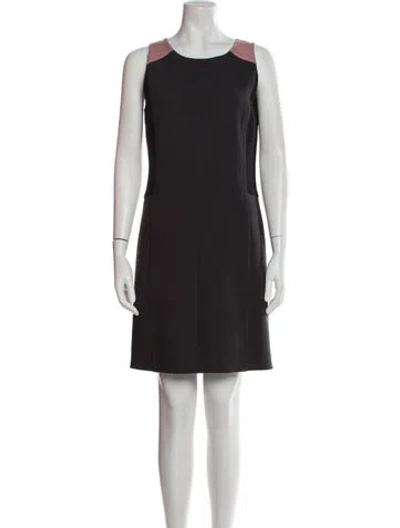 Pre-owned Jil Sander Scoop Neck Mini Dress In Multi