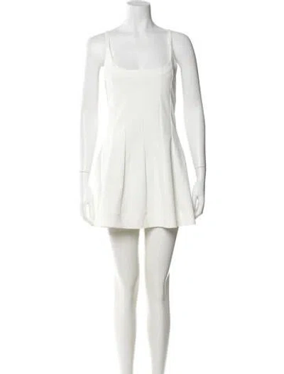 Pre-owned Jil Sander Scoop Neck Mini Dress In Neutral