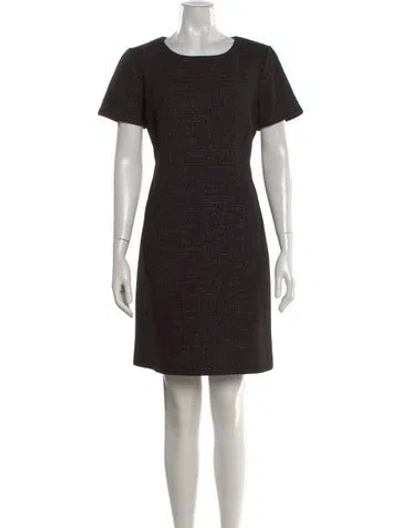 Pre-owned Jil Sander Scoop Neck Mini Dress W/ Tags In Black