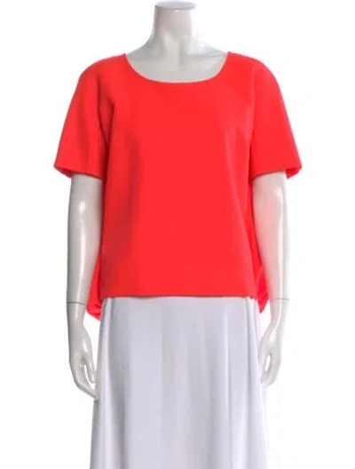Pre-owned Jil Sander Scoop Neck Short Sleeve Top In Orange