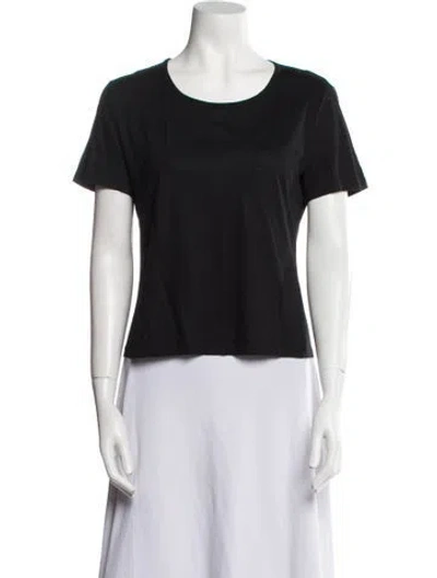 Pre-owned Jil Sander Scoop Neck Short Sleeve T-shirt In Black