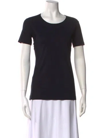 Pre-owned Jil Sander Scoop Neck Short Sleeve T-shirt In Black