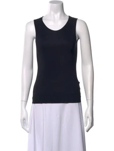 Pre-owned Jil Sander Scoop Neck Sleeveless Top In Black