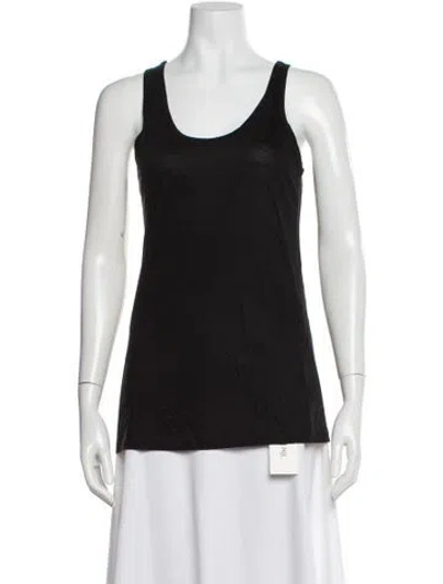 Pre-owned Jil Sander Scoop Neck Sleeveless Top In Black