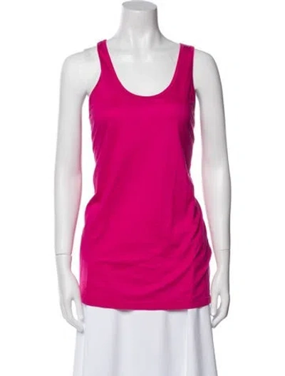 Pre-owned Jil Sander Scoop Neck Sleeveless Top In Pink