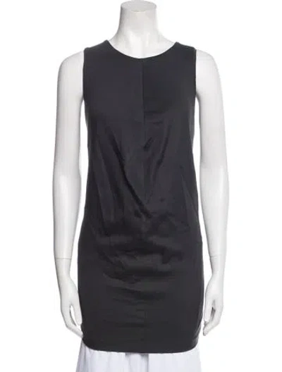 Pre-owned Jil Sander Scoop Neck Sleeveless Tunic In Gray
